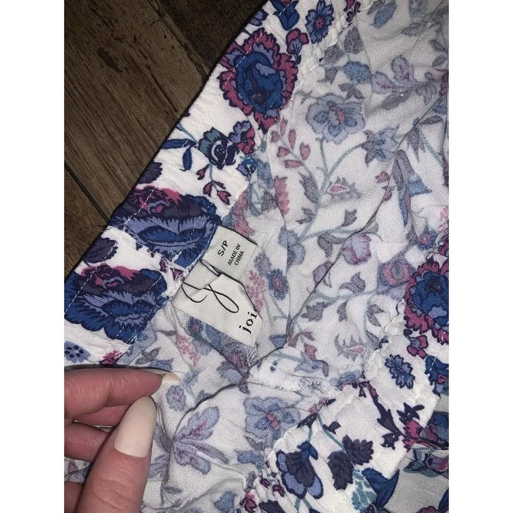 Joie Floral Paisley Lounge Palazzo Pants Size Small $198 Wide Leg Boho spring - Image 6