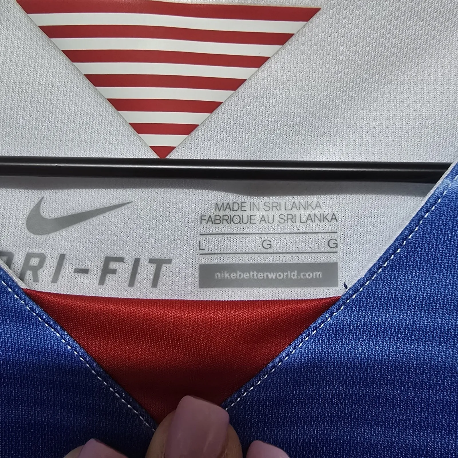 Nike Dri Fit 2015‎ USWNT Women's Teams USA Soccer Jersey Size Large NWT - Image 4