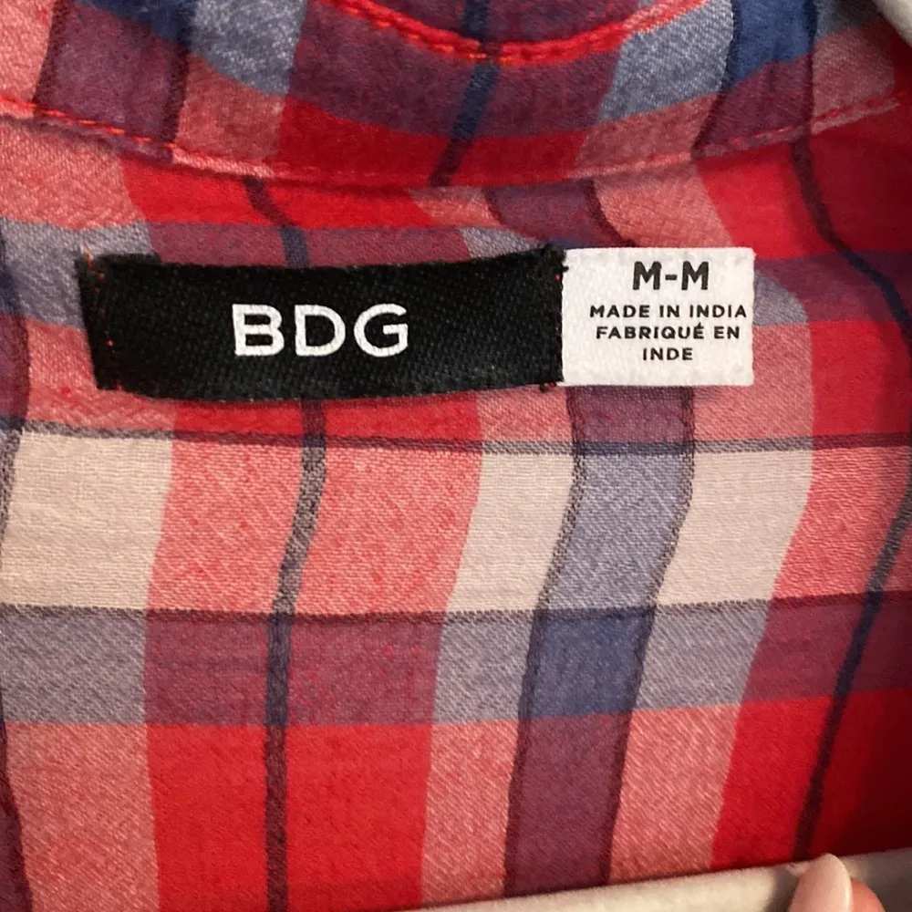 BDG Urban Outfitters Plaid Long Sleeve Medium - Image 2