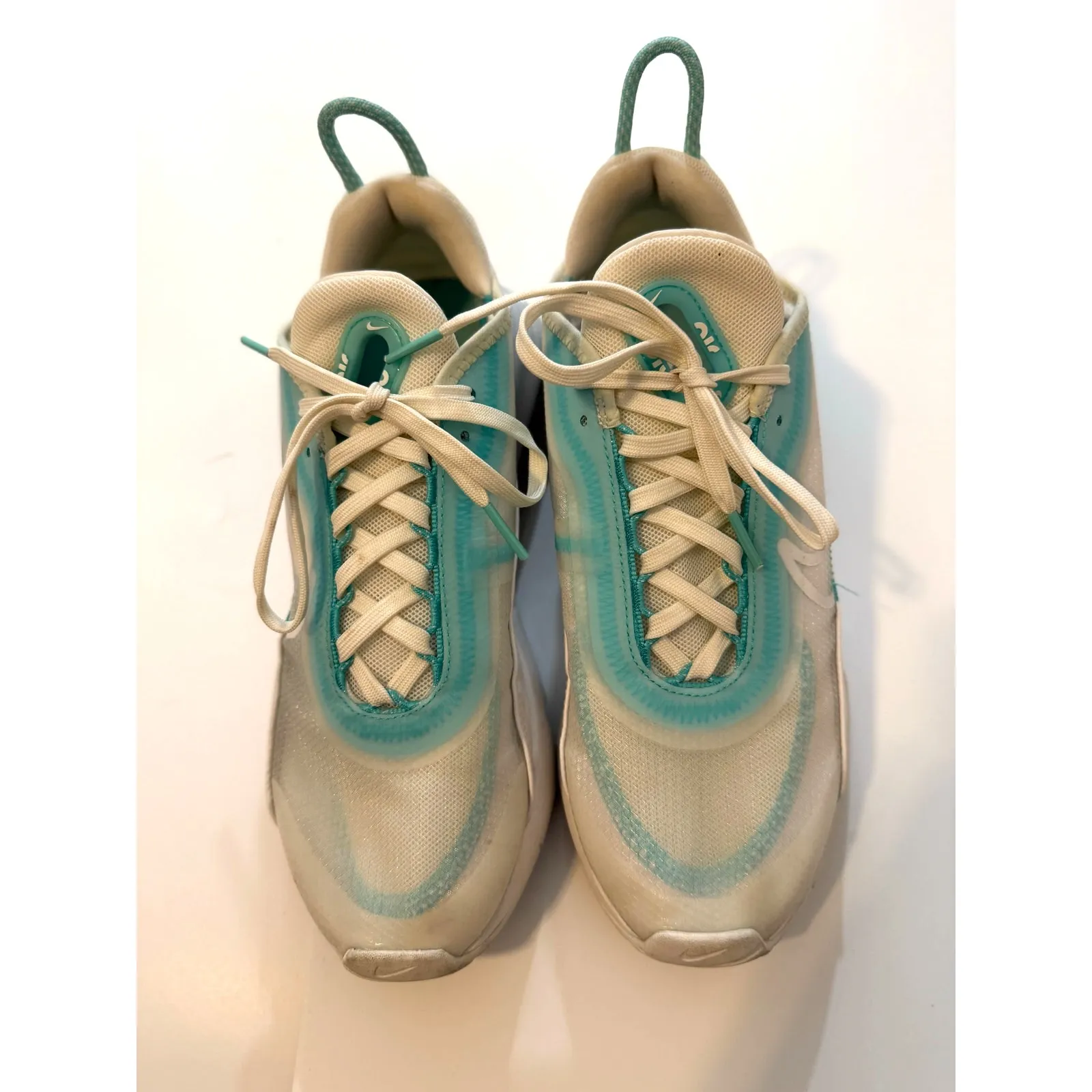 Nike Air Max Women's Aurora Green Blue Teal White Sail CK2612-101 Size US 8 - Image 7