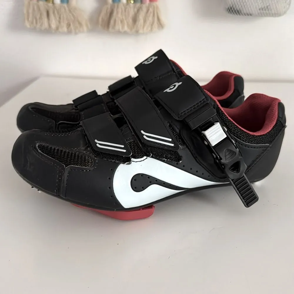 Peloton  Black and Red Cycling Shoes EUC - Image 2