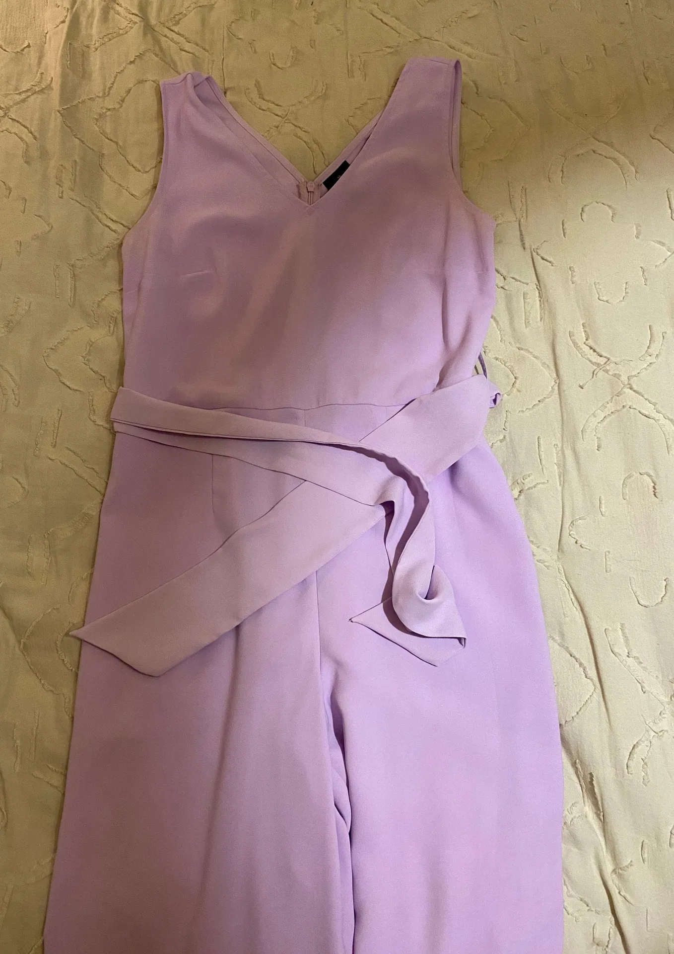 Worthington Purple Tie Waist Jumpsuit - Image 4