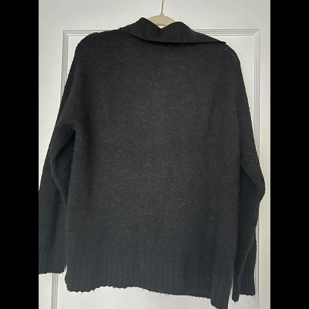 American Eagle X-Small Dark Gray Oversized Sweater - Image 4
