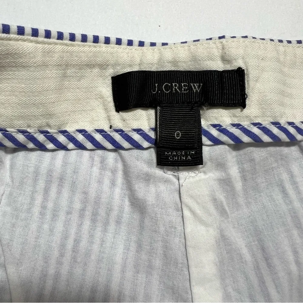J. Crew Cuffed pant in shirting stripe wide leg size 0 - Image 14