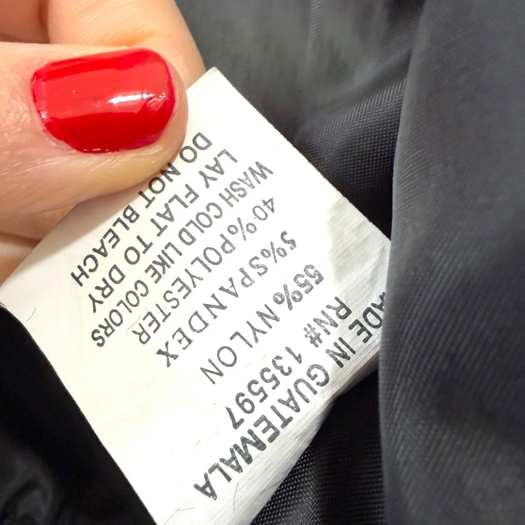 Albion Windowpane Print Bomber Jacket Black Lightweight Full Zip Front Size Med - Image 8