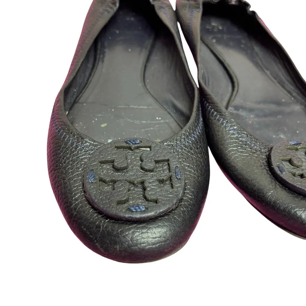 Tory Burch Black Minnie Traveler Ballet Flats Sz 6.5 - Image 3