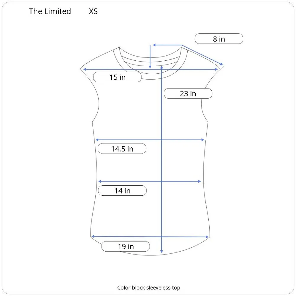 THE LIMITED Sleeveless Colorblock Striped Top - Image 4