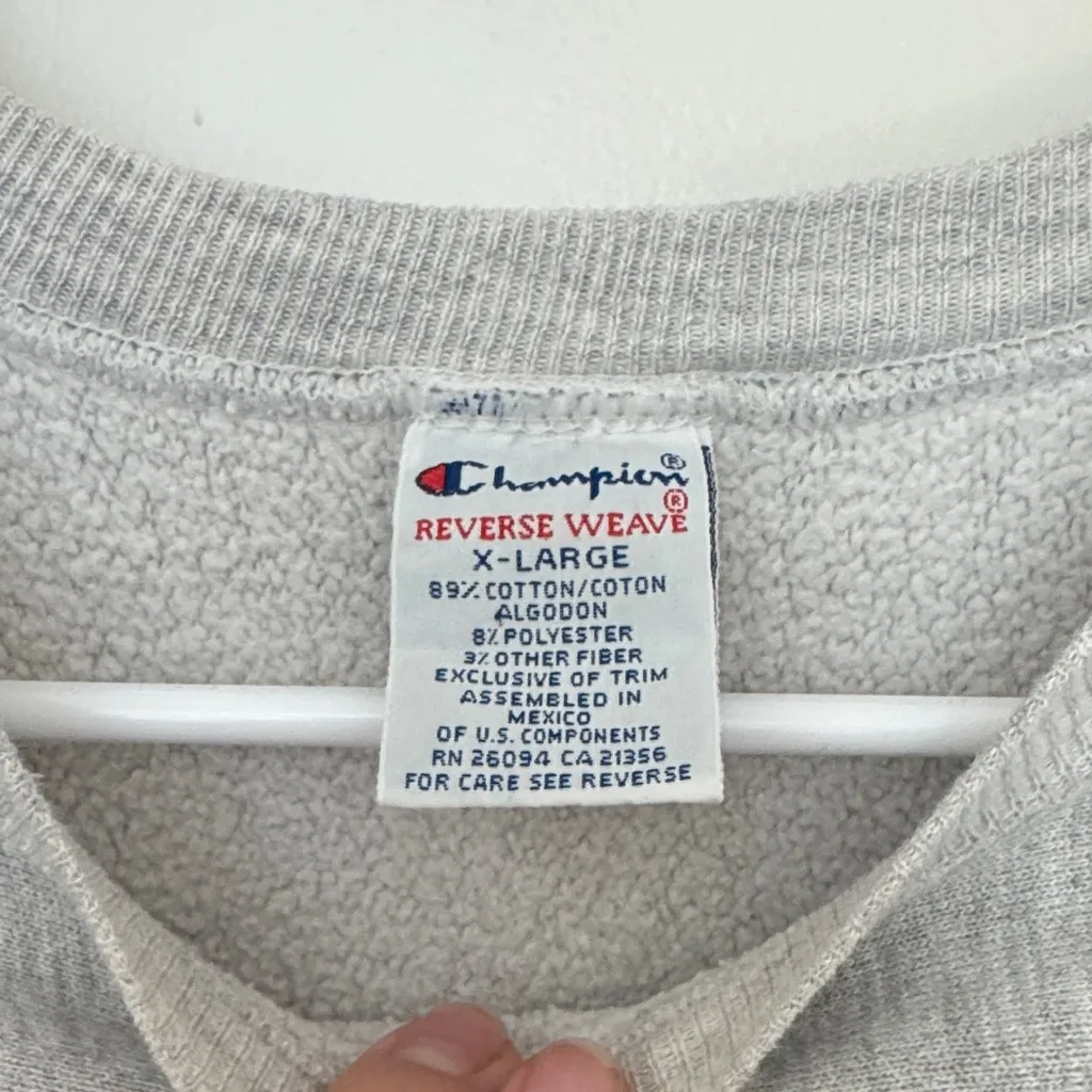 Champion Heather Gray Reverse Weave Pullover - Image 2