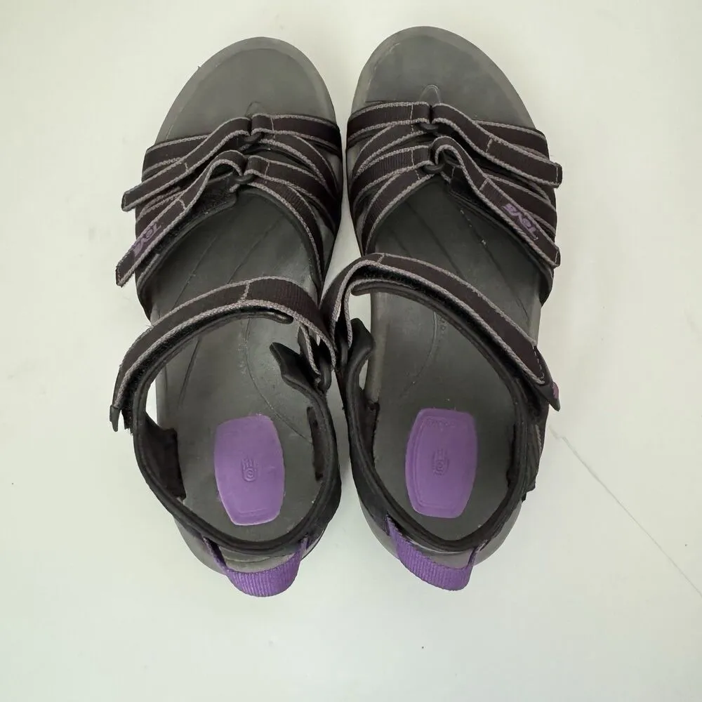 Teva Tirra Sandal Black Purple Womens Size 8 M US 4266 Strappy Hiking Outdoors - Image 5