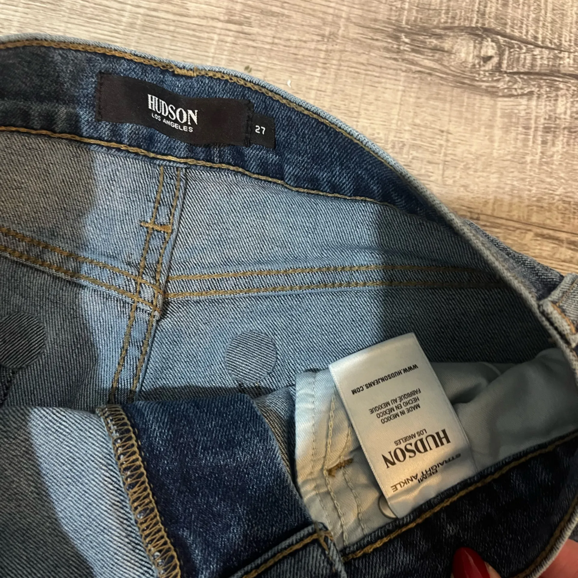 HUDSON Remi High Rise Straight Ankle Jeans in At Last - Image 5