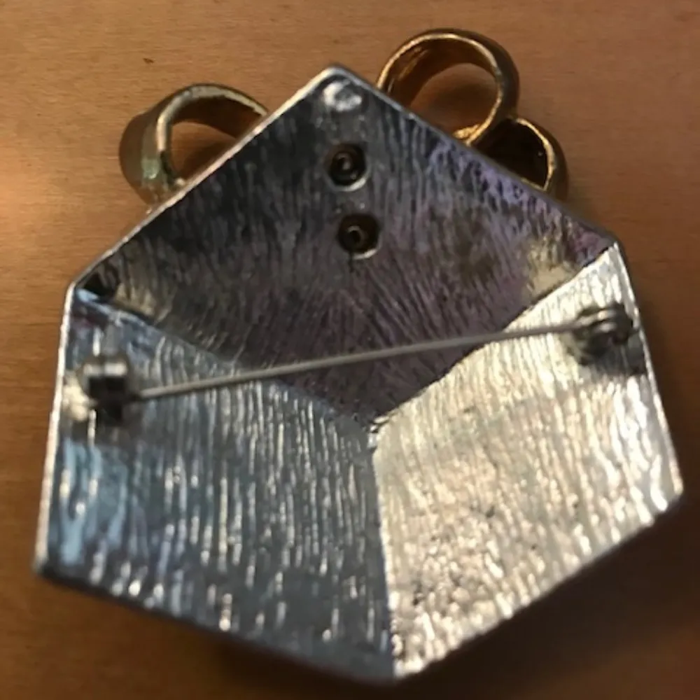 Christmas Present Brooch Gift  Statement Vintage - Image 6