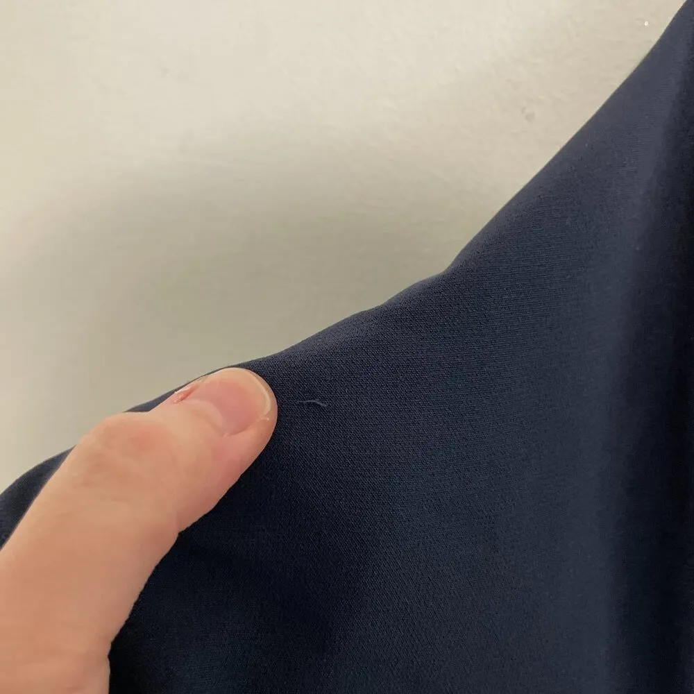 LANE BRYANT Plus Size Lena Faux Wrap Keyhole Jumpsuit Navy Blue Belted Tie Party - Image 16