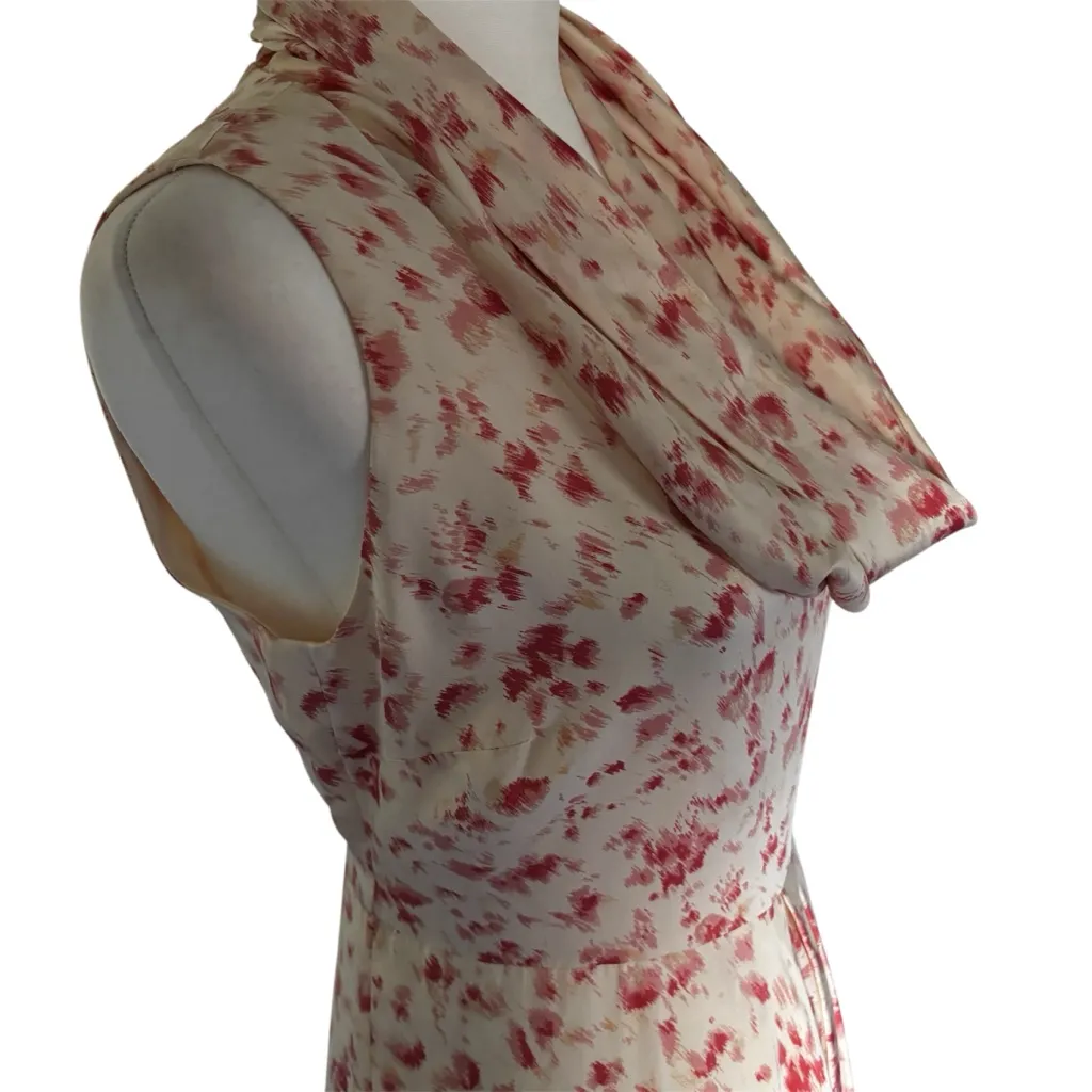 Doncaster Silk Cowl Neck Maxi Gown | Size 6 | NWT - Image 6