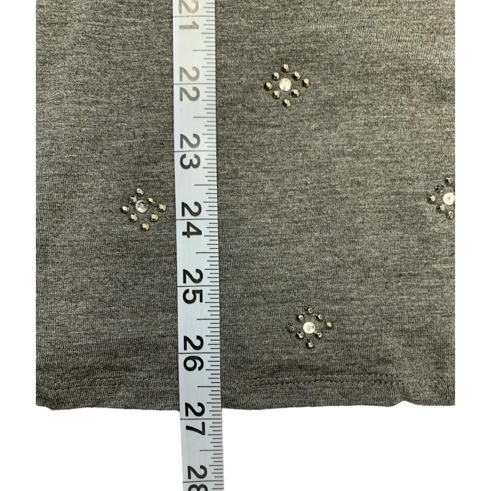 Dressbarn Women's Grey Sparkle Lightweight Top - Image 8