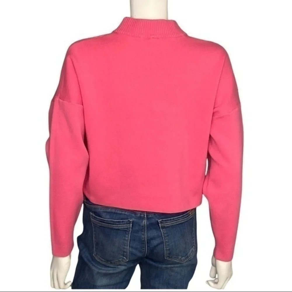 H&M Divided Not Your Baby Pink Y2K Retro Graphic Sweater Cotton Blend Size M - Image 3