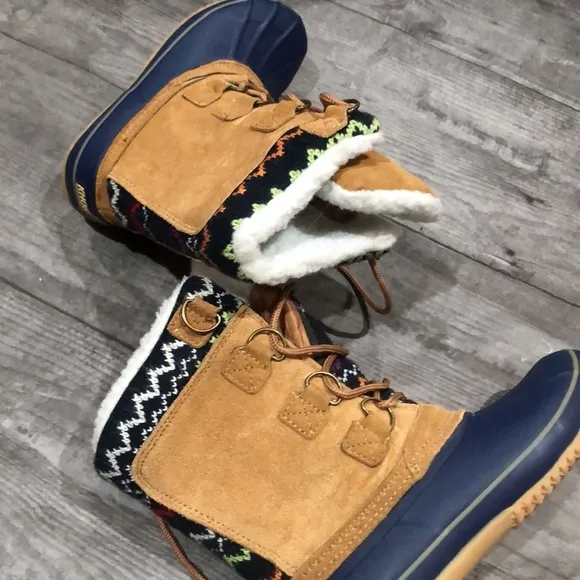 Khombu brown and blue boots - Image 8