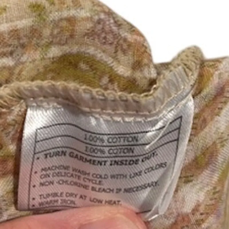 ARIAT Women's Western Shirt SMALL Paisley Stripe Pearl Snap Long Sleeve Cowgirl - Image 8