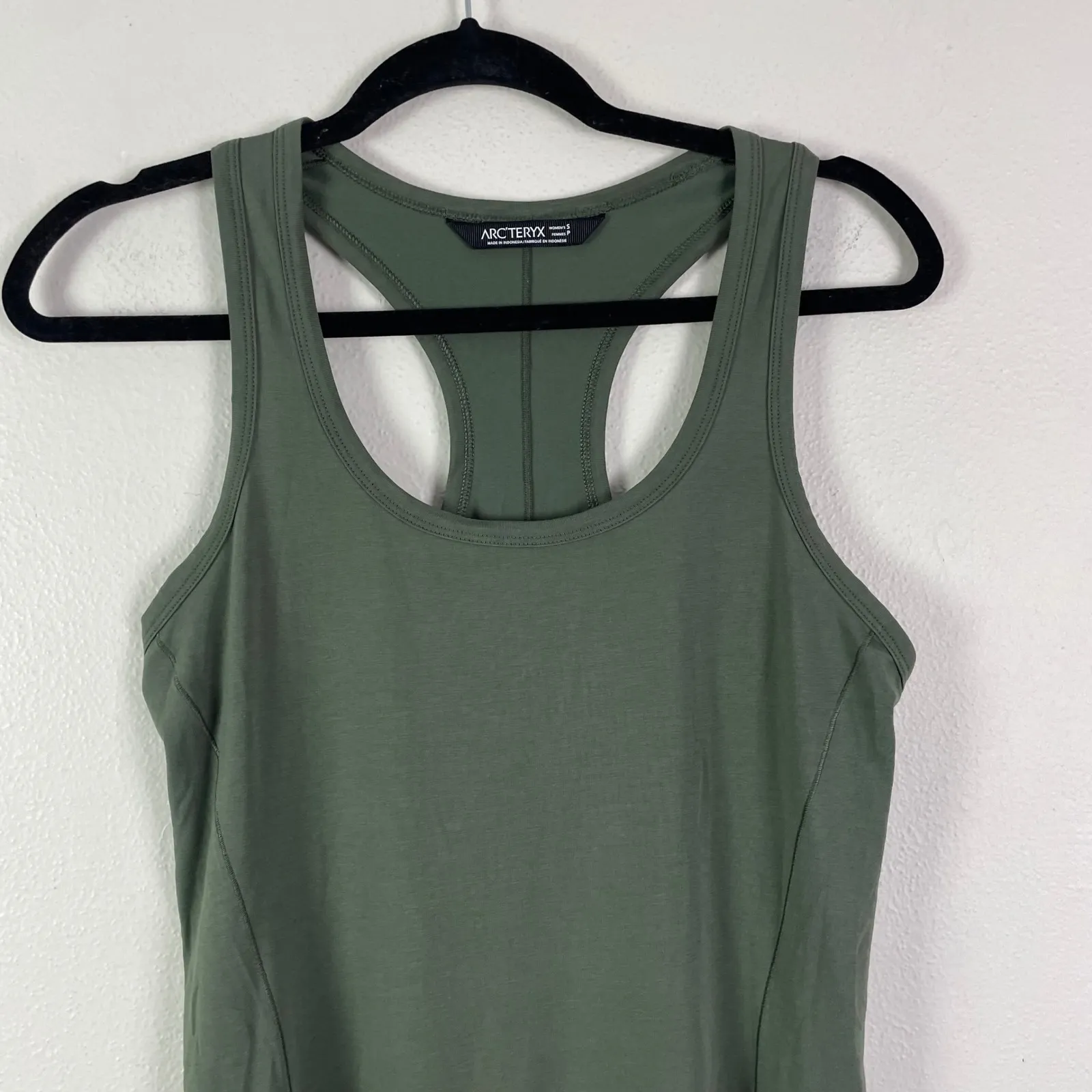 Arc'Teryx Jelena Dress Olive Green Racerback Tank Maxi Casual Athleisure Women S - Image 3