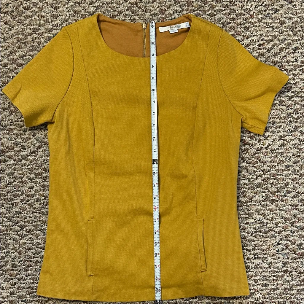 Boden Short Sleeve Structured Cotton Top, Size 10 - Image 8