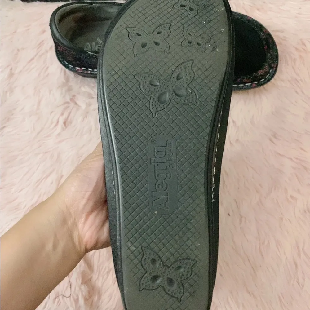 ALEGRIA Dream Fit 'Dena' Floral Leather & Neoprene Clogs EUR 39 - Image 5