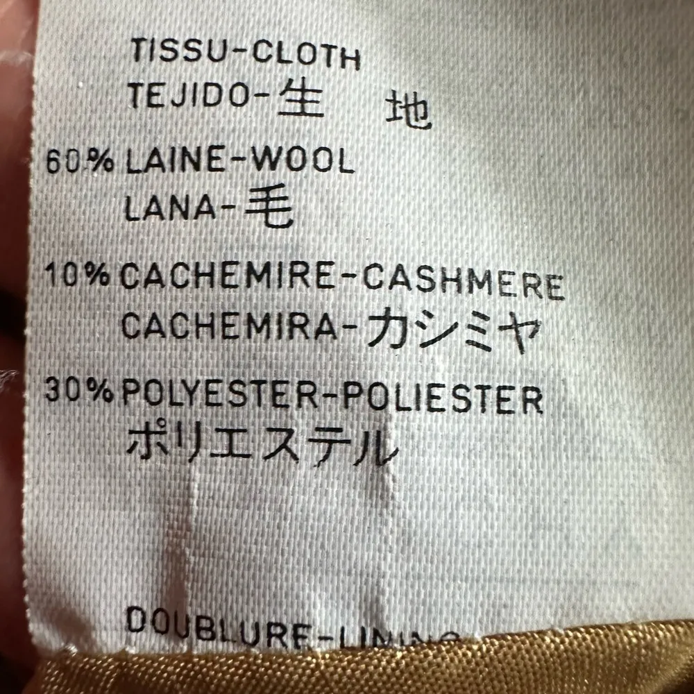 VTG 90’s GIVENCHY Couture Gold Silk Lurex Blazer. Size 44. Mustard Yellow. - Image 8