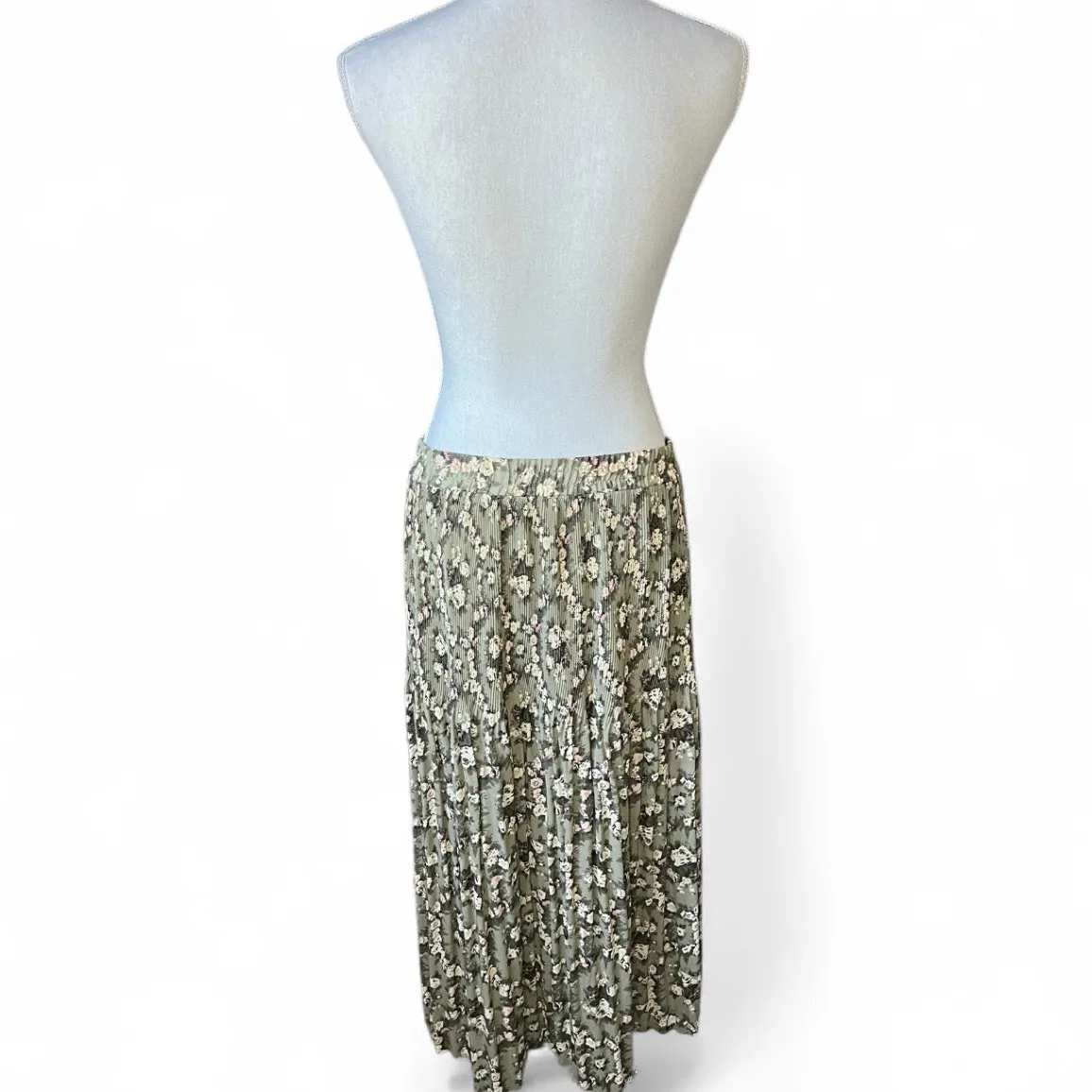 vintage 90s green floral maxi dress whimsigoth boho Cottagecore practical magic - Image 5