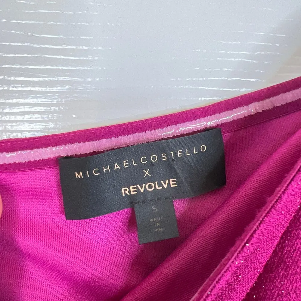MICHAEL COSTELLO x REVOLVE Sandrine Dress Magenta Pink Size Small Party Sexy - Image 6