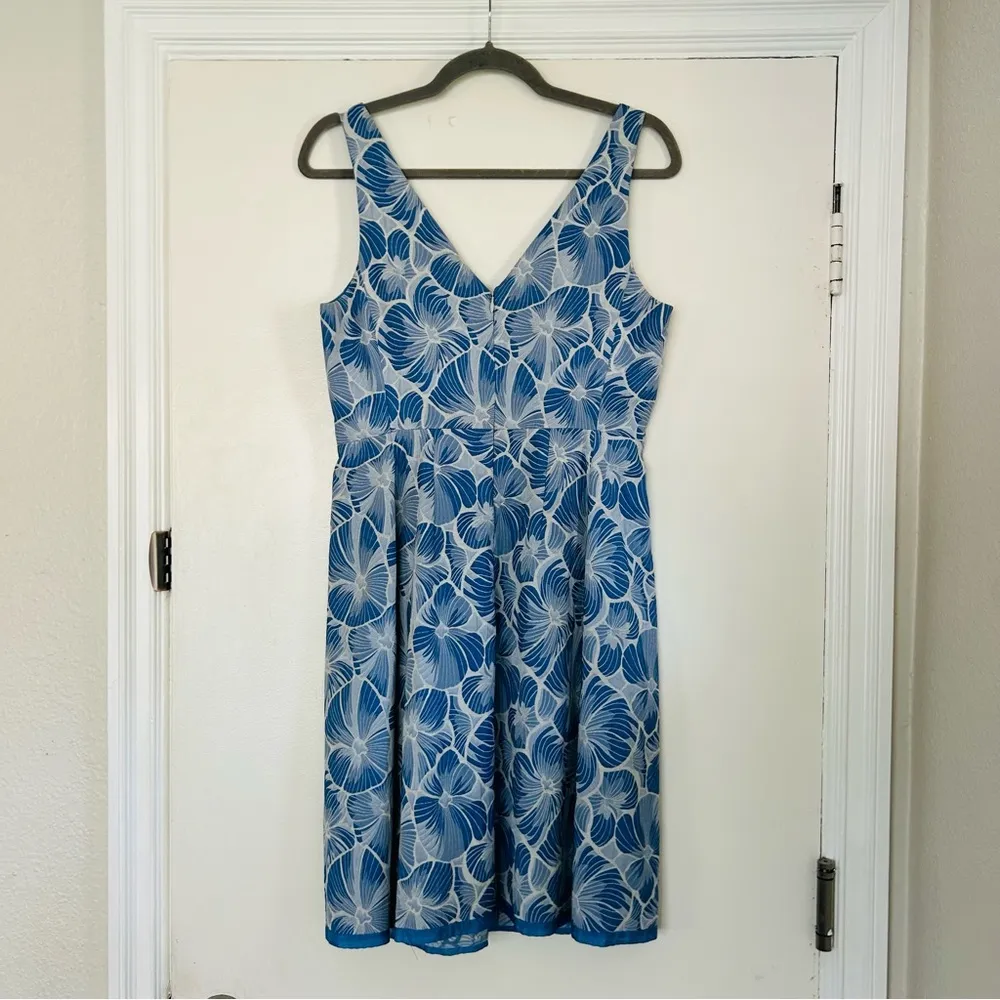 Anthropologie Moulinette Soeurs Blue White Willow Lake Dress 6 - Image 5