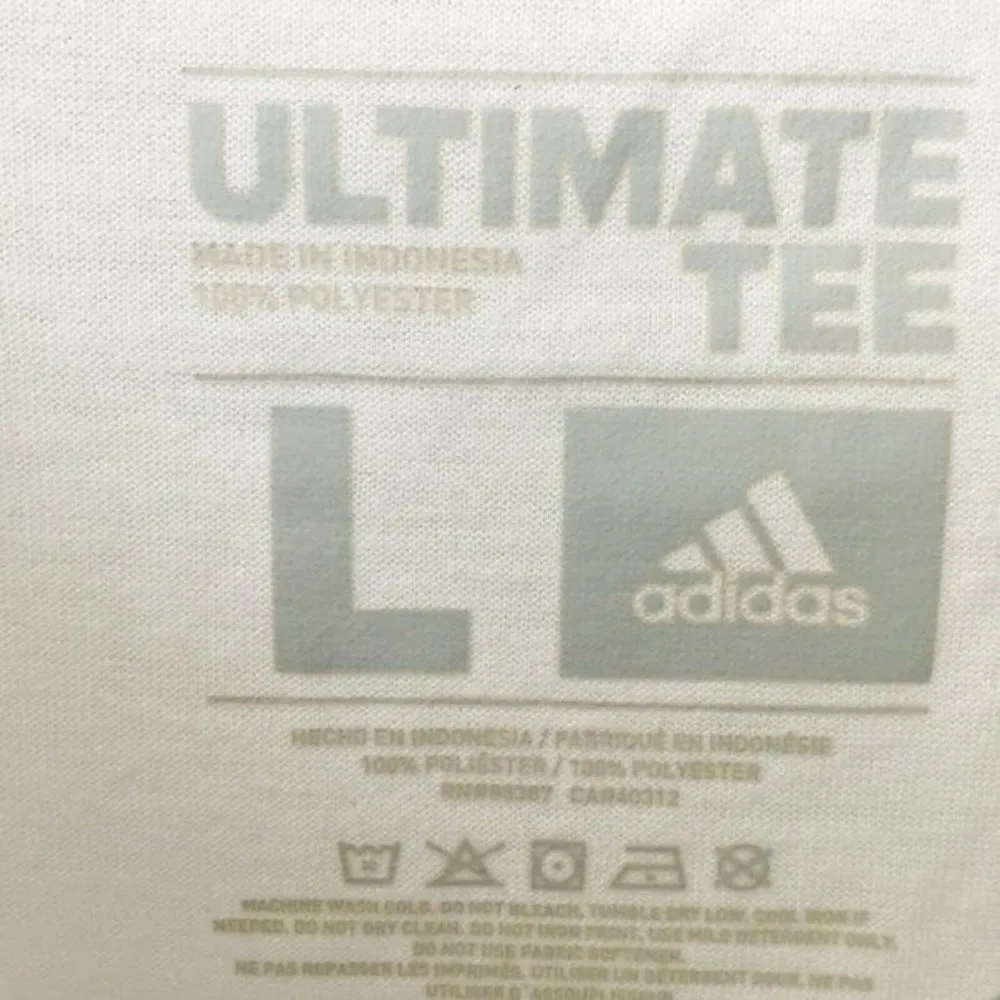 Adidas Clarkson Raglan Graphic Tee Shirt Ultimate Football Sports Active L - Image 3