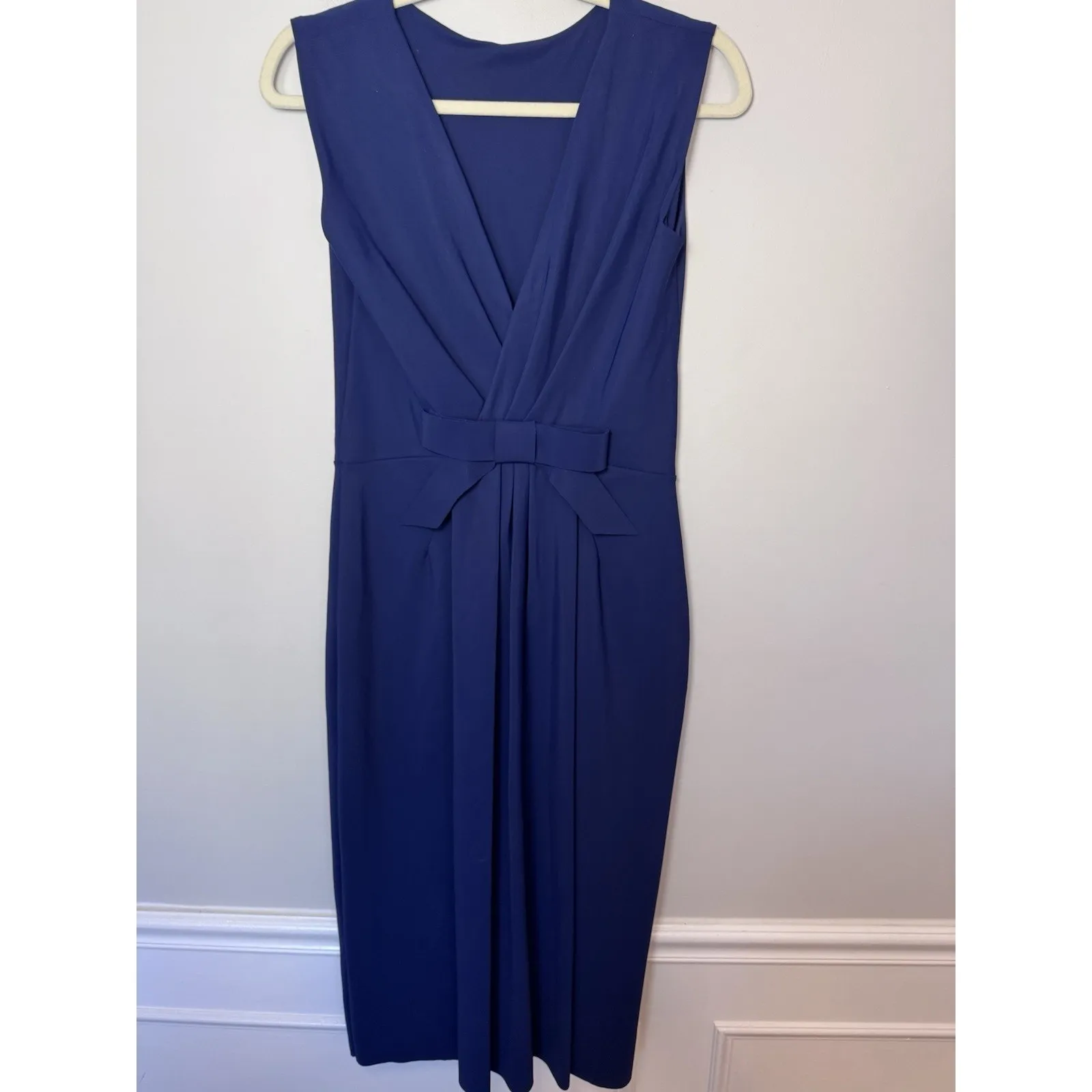 Chiara Boni La Petite Robe Jatin Sleeveless Dress Dark Blue Sz 8 NWT - Image 8