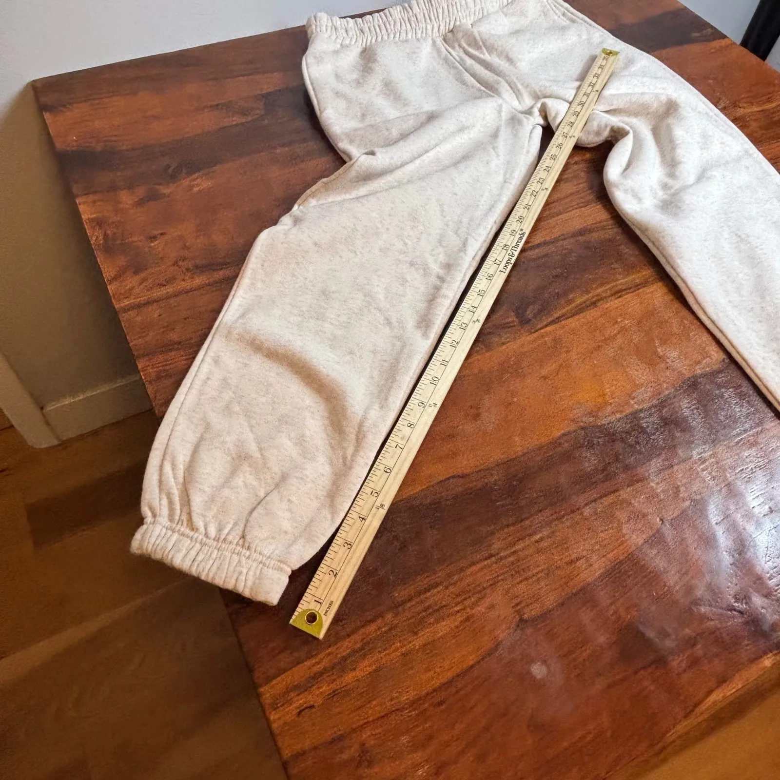 Better Together Cream Speckled Sweatpants Joggers Womens M Elastic Waist Pockets Gray Size M - Image 5