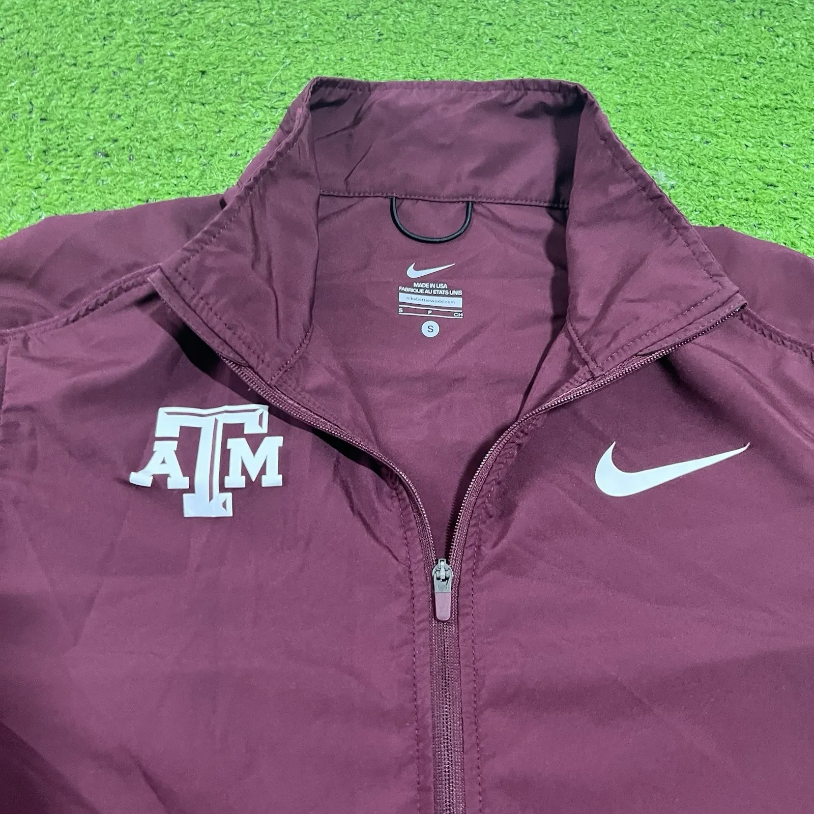 Vintage Texas A&M Windbreaker Nike Womens S Aggie Football Lt Weight Y2K USA - Image 4