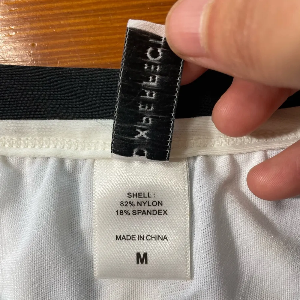 Dixperfect Retro Black & White Stripe High Cut Full Coverage Bikini Bottoms Sz M - Image 4