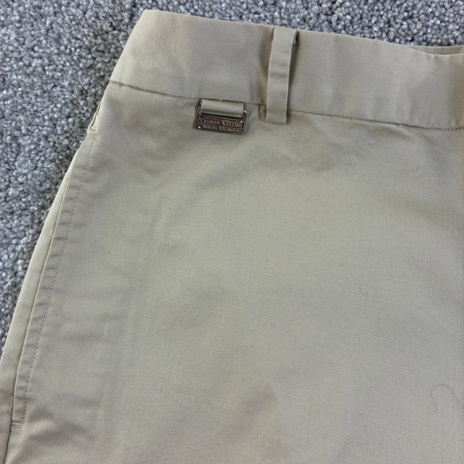 Lauren Ralph Lauren Womens 10 Khaki Cotton Blend Stretch Bermuda Shorts - Image 6
