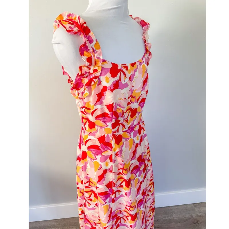 SugarLips Kimbra Floral Ruffled Midi Dress - Image 13