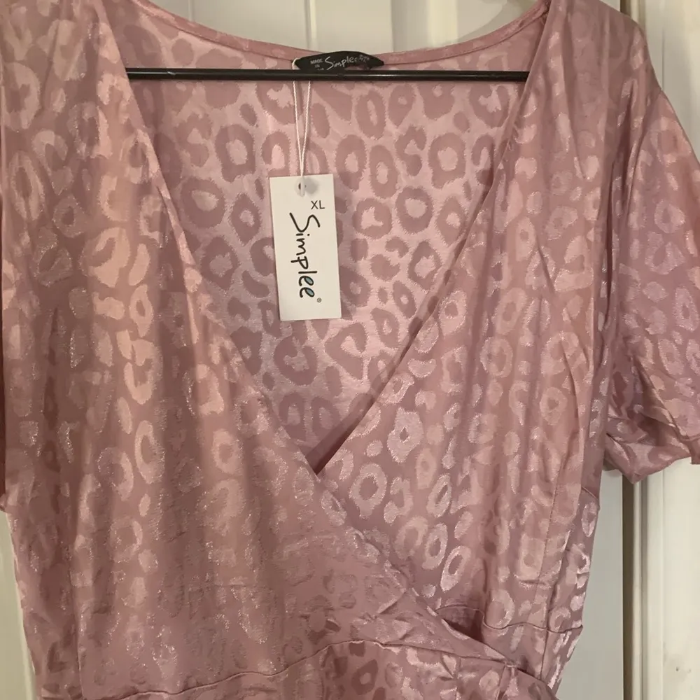 Simplee Apparel Women's Summer Chiffon V Neck Ruffle Maxi SzXL NWT - Image 7