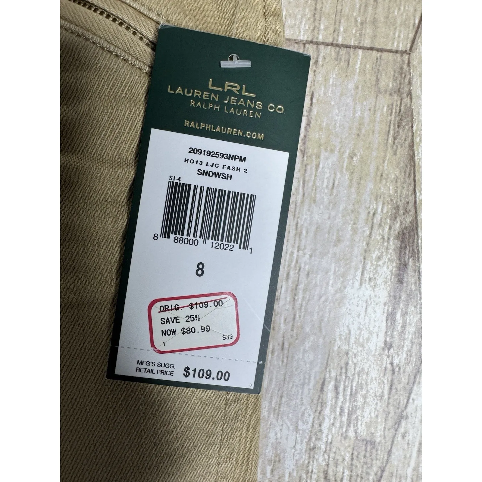 Lauren Jeans Ralph Lauren 8 Rugby Pants Womens Y2K Chino Straight - Image 4