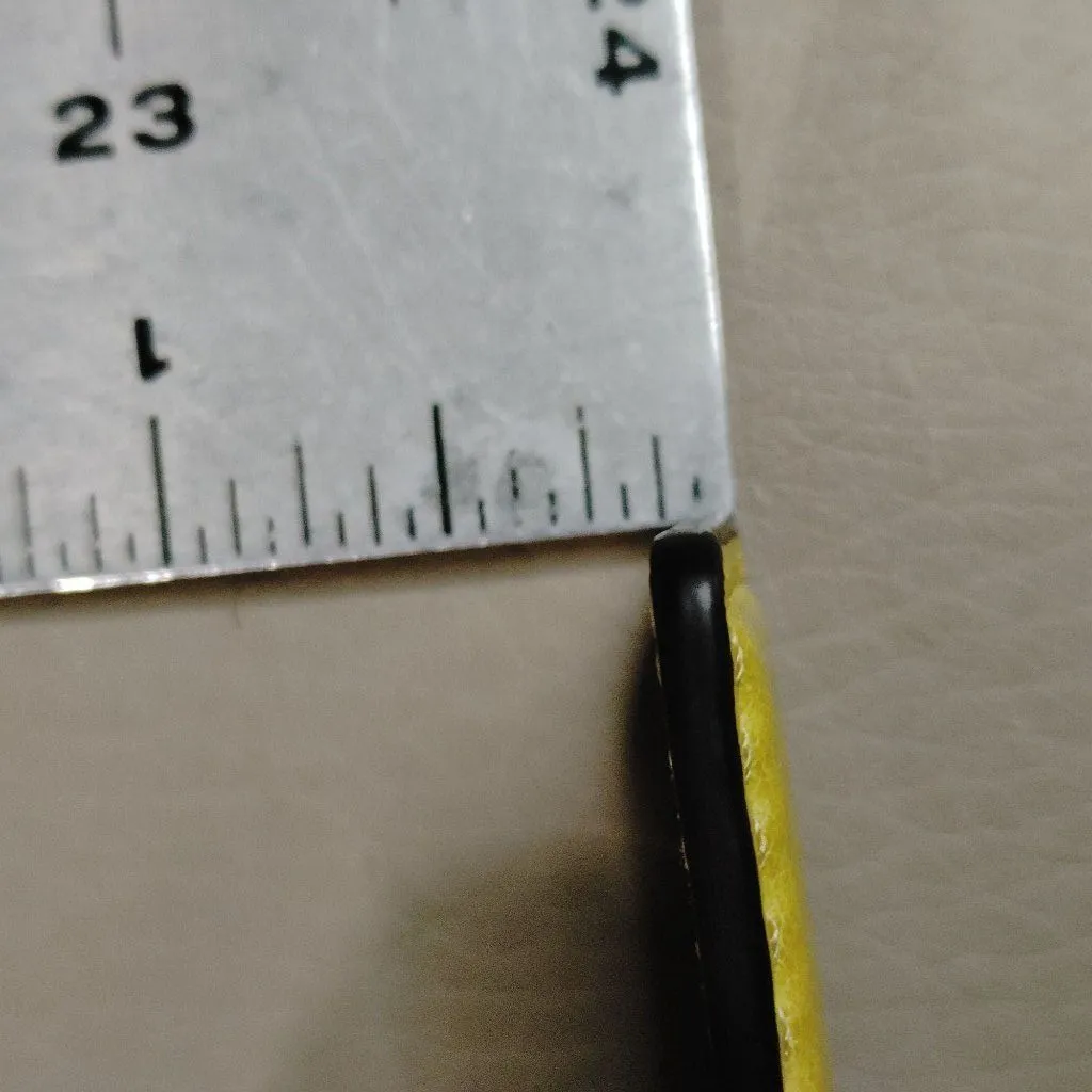 Coach Handbag Yellow Silver Leather Hang Tag Only Coach Keychain Bag Charm - Image 3