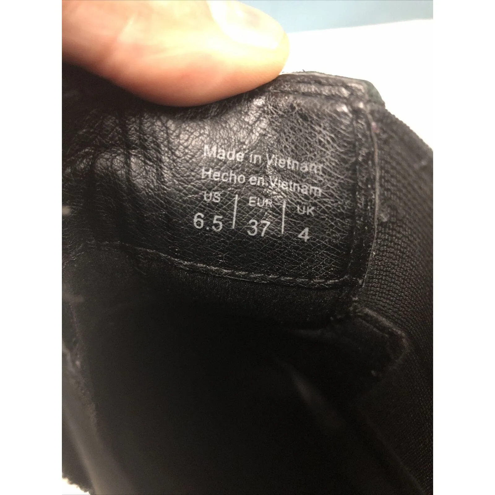 Aldo Women's Black Heeled Boots Faux‎ Snake Print Booties Size 6.5 - Image 6