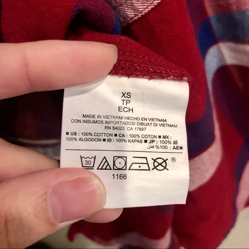 Maroon Boyfriend Plaid Button Up - Image 4