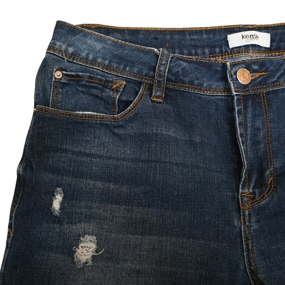 Kensie Womens 6/28 Effortless Ankle Mid Rise Jean - Image 6