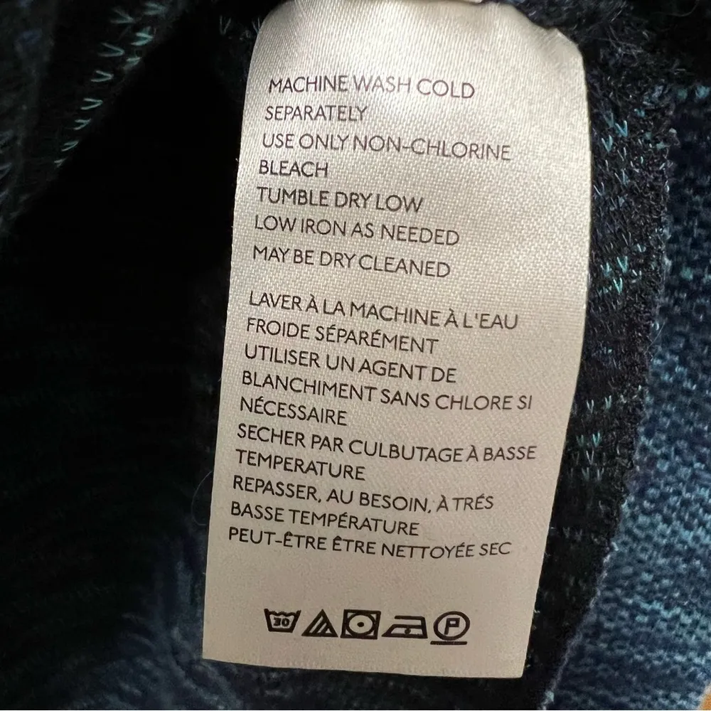 Free People FP We the Free Sunny Days Oversized Knit Sweater Blue Small S - Image 12