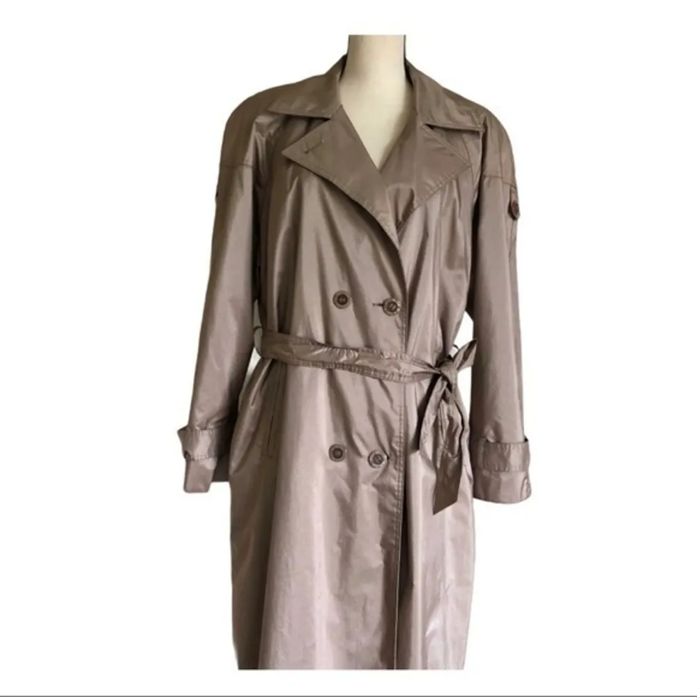 Vintage Otello Pelle Lightweight Trench Co… Tan Size undefined - Image 2