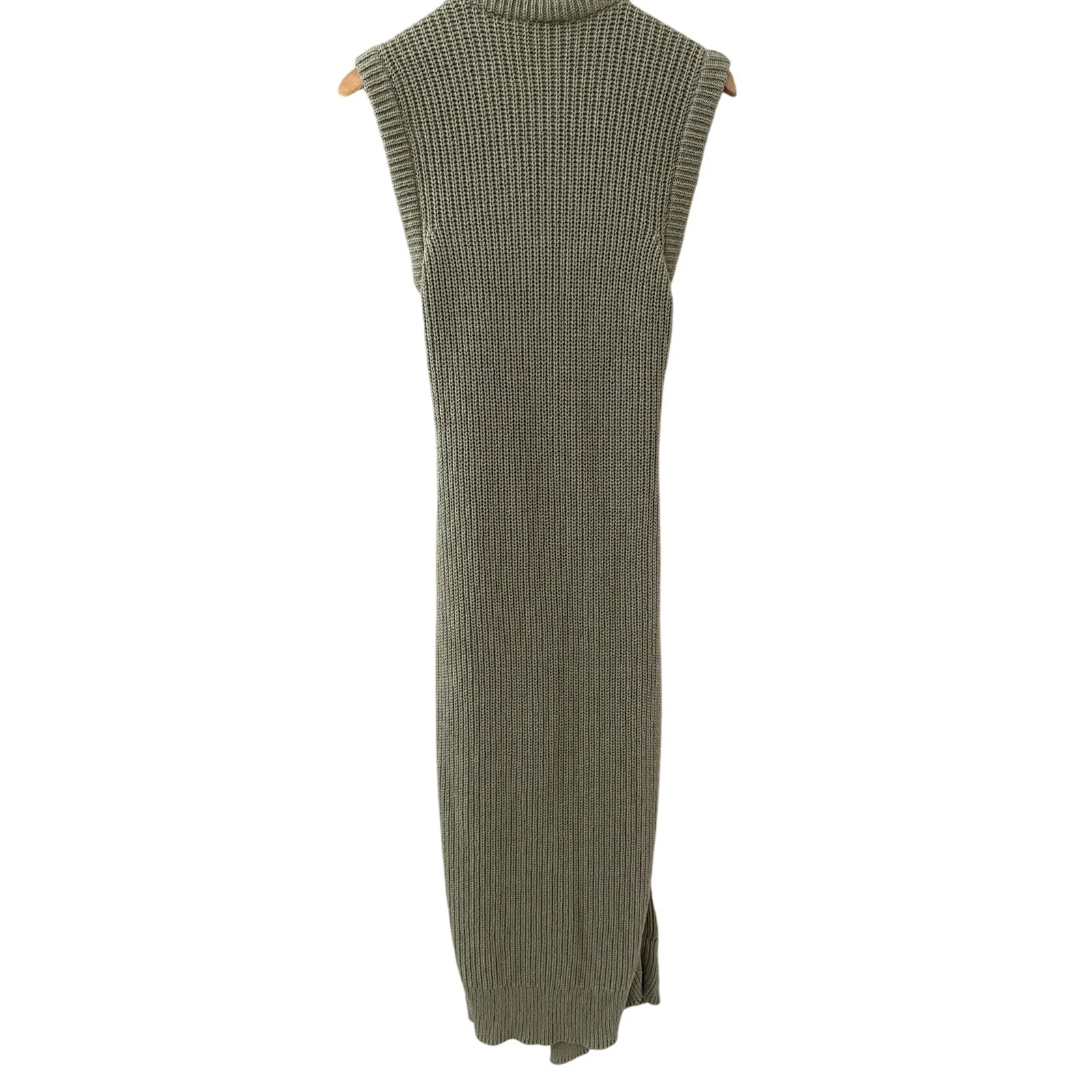 Jonathan Simkahi Jeane Waist Sash Boucle Modi Sweater Dress in Sage Size Medium‎ Green - Image 9