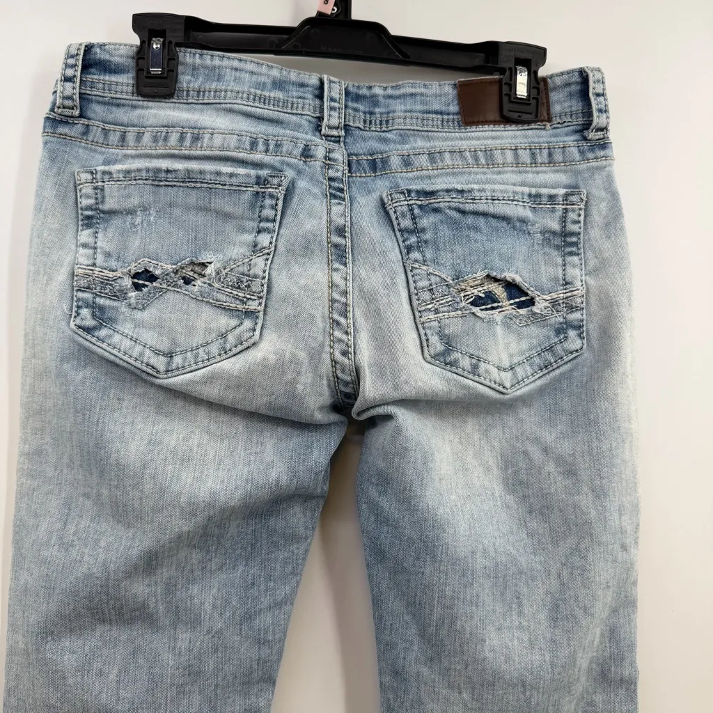 BKE Stella Boot Stretch Jeans in Bain light wash size 29L low rise bootcut - Image 6