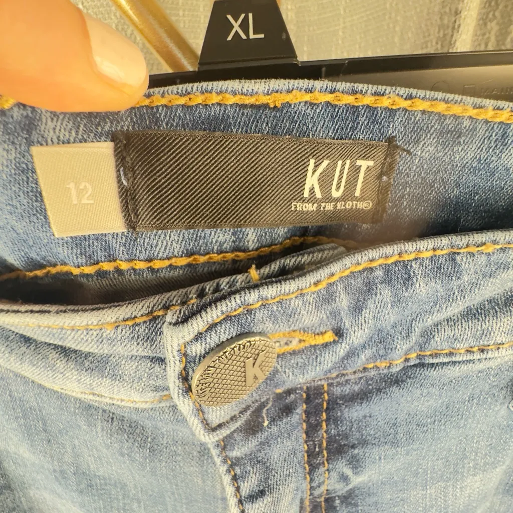 Kut From The Kloth high rise Donna Fab Ankle Skinny. Excellent condition size 12 - Image 11