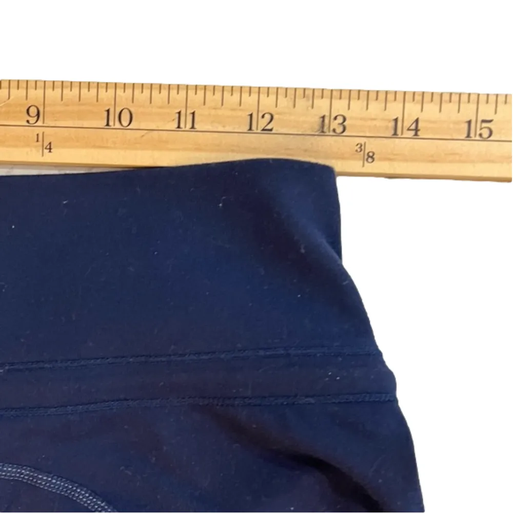 Lululemon Navy Blue Soft Cropped Yoga Pants Size 6 - Image 5