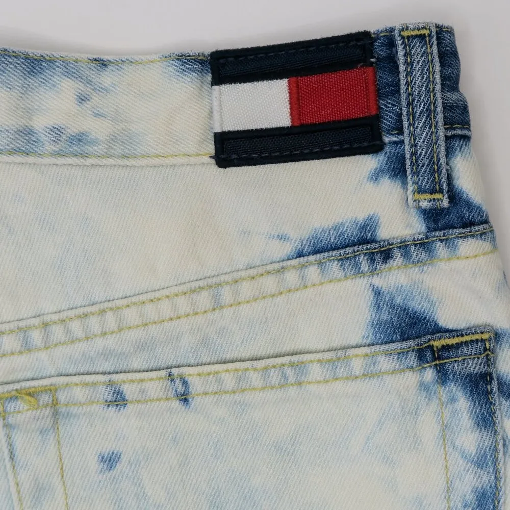 Vintage 90s Tommy Jeans Acid Wash Cut Off Shorts - Image 6