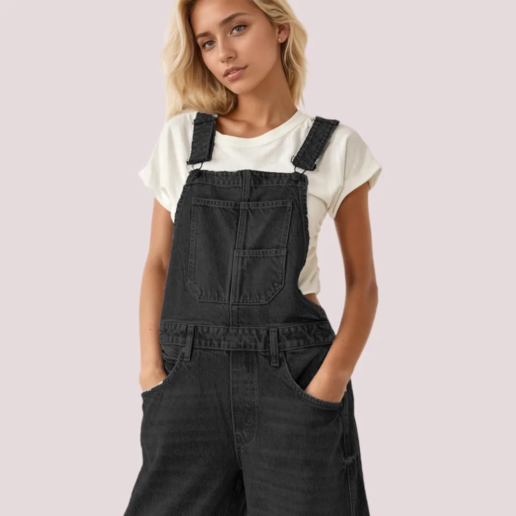 NWT Ladyful Black Denim Overalls – XL - Image 4