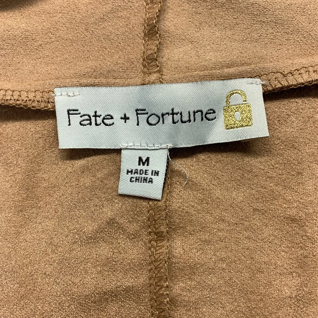 Fate + Fortune Tan Open Front Cardigan Size M - Image 3